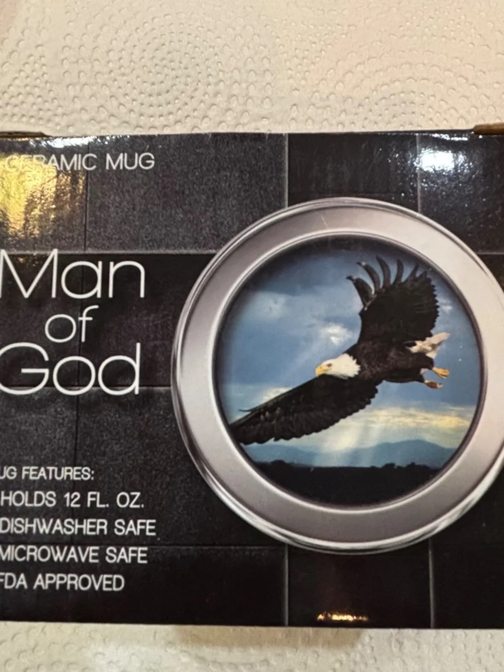 Man of God 12 fl oz Ceramic Mug with Box